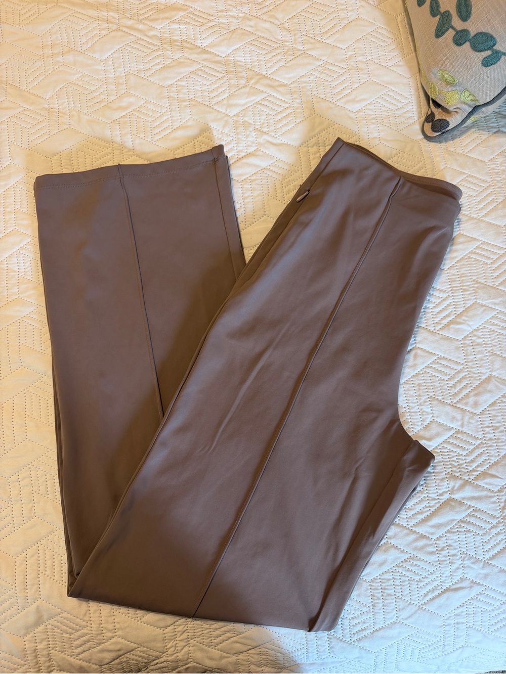 Women's G4free Brown Stretch Straight-Leg Pants